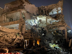 لحظه برخورد موشک به جنوب تل‌آویو | 6 ساختمان با خاک یکسان شد