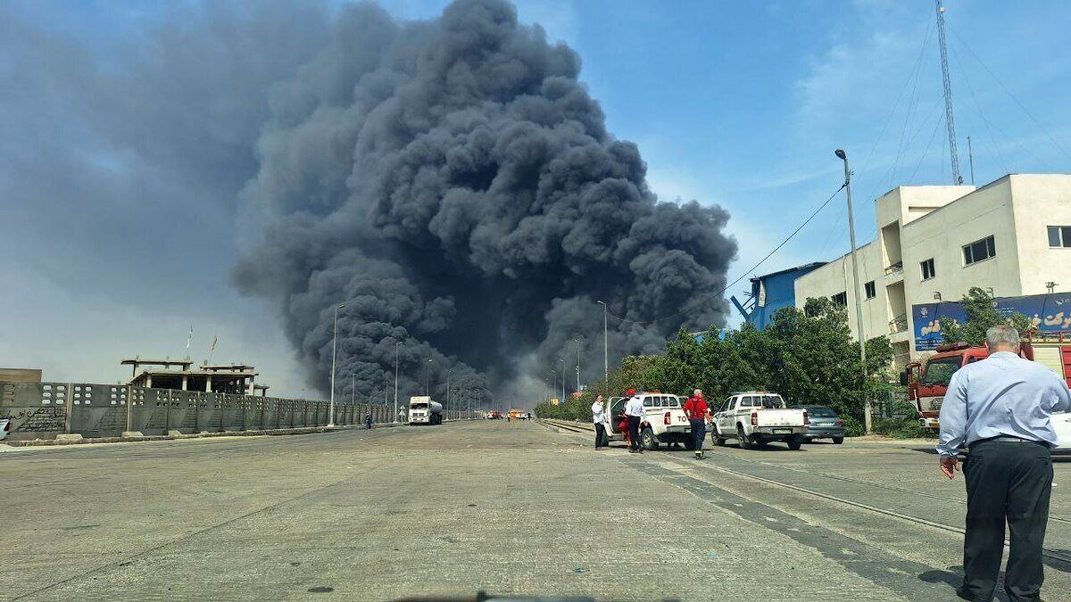 ویدیوی جدیدی از شدت انفجار در بندر شهید رجایی